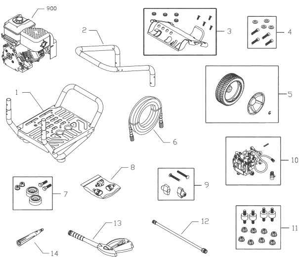 Craftsman 3100 psi Pressure Washer 020315Parts